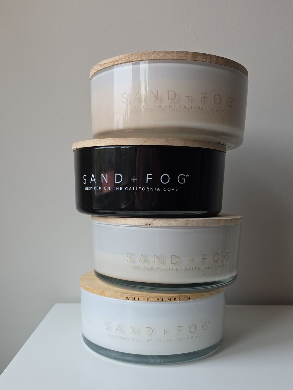 SAND + FOG White Pumpkin Decorative Candle